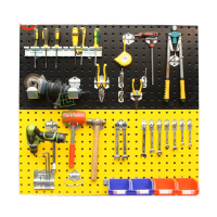 鸣固 五金工具挂板 方孔网 汽车美容工具收纳架 金属板 600*400 0.8mm GDTTS100017466