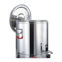 鸣固电热保温桶40L商用大容量汤锅烧水桶自动加热黑陶晶不粘盘HRTS177888064