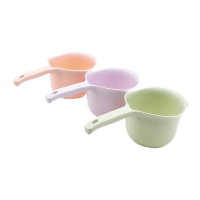 鸣固 TS129980942 加厚塑料长柄水勺2个装 颜色随机