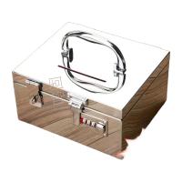 鸣固不锈钢密码箱15万存钱罐20*17*11cm TS196727167