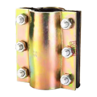 鸣固 管道抢修器哈夫节 DN25x185 适用于PE铁PVC管