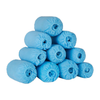 鸣固 一次性加厚无纺布鞋套 浅蓝色100只 TS012512798