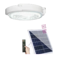 鸣固 ZP1396 太阳能灯庭院吸顶灯LED照明灯 60W 光控智能遥控壁灯