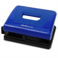 得力 打孔机 0105 打孔机两孔打孔器手动打洞器办公文具可打15张80g纸 颜色随机(DELI/得力/0105/打孔机