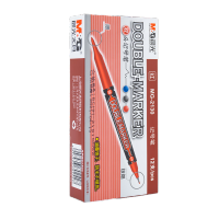 晨光记号笔双头红MG2130 12支/盒