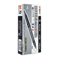 晨光记号笔双头黑MG2130 12支/盒