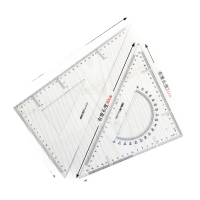 得力6430三角尺30cm仪尺/卷尺
