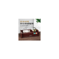 得力木质笔筒办公室桌面摆件简约收纳盒高档多功能创意学生实木制笔筒1个/长约185mm/型号5836(得力/5836/笔筒