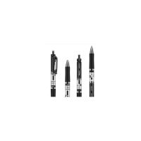 得力 S01 黑色 按动中性笔 0.5mm/12支/盒 1盒(得力/S01/笔类)