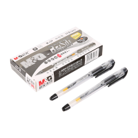 晨光(M&G) K37 中性笔 签字笔水笔 极细 颜色:黑色、规格:0.38mm