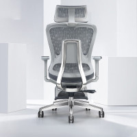 未易 办公椅久坐舒适人体工学椅家用可躺椅子升降转椅带脚踏CELSQW0014