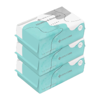 洁丽雅(Grace)一次性洗脸巾居家差旅洁面巾擦脸巾珍珠纹款3包 20*15cm 80片/包