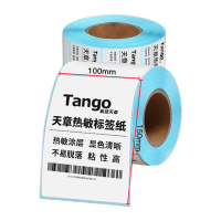 新绿天章P3437 蓝格热敏三防标签 100mm*150mm 325张/卷 12卷/箱打印纸