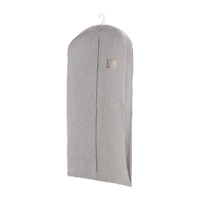 胜帐防尘罩牛津防尘袋挂式家用衣服防尘套 简约灰[立体款]50*80cm
