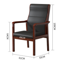 呈本 木制会议椅 耳朵椅 