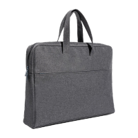 得力DP090多功能内置水杯袋公文包(灰)(个)
