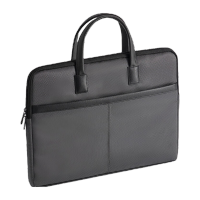 得力DP099质感拼接经典商务公文包(灰)(个)