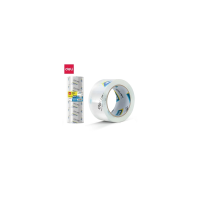 得力高品质高透明封箱胶带透明胶带大号加宽带透明胶布胶纸包装不留胶仓库快递打包加厚50μm [宽60mm*长100y]单卷