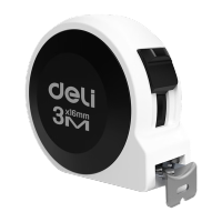 得力H8003B钢卷尺3mx16mm居家(黑)(把)