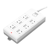 得力T820650延长线插座6组5米PE袋装(白)(个)