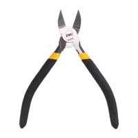 得力DL2715 5寸碳钢水口钳 黄色