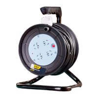 得力DL8820S电缆线盘20m1.0线径10A(黑)(台)插头插座开关