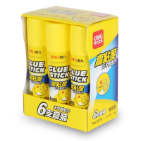 得力(deli)6370高粘度PVP强力固体胶棒胶水 无甲醛配方 15g 12只装胶带座/封箱器