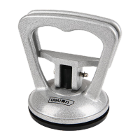 得力DL-XP01S迷你玻璃吸盘单爪12kg铝合金(银)(个)