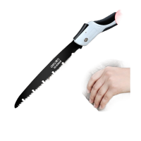 得力DL6010B折叠锯10寸65Mn发黑退屑槽(黑)(把)园林锯