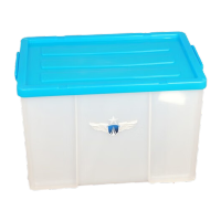 大容量收纳箱超大家用塑料加厚玩具储物箱特大号带盖子衣服整理箱塑料储物箱600*400*400mm