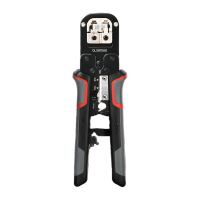 得力 DL387068 6P8P 网络钳 红色