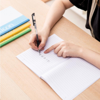 得力 7655 胶装本 A5/100页 (单位:本) 混色软抄本