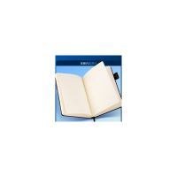 得力(deli)定制25K笔记本子商务高档工作办公用会议记录记事本加厚黑皮质软皮面本大号本子日记本25K/180页(DE