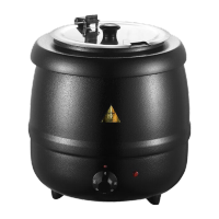 谦华智科 10L黑色304保温桶餐具及附件