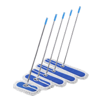 未易 平板吸水棉线拖把 整套尘推80cm