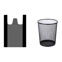 未易 垃圾袋家用手提式加厚黑色32*52cm垃圾桶/垃圾袋