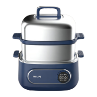 飞利浦HD3688/30蓝色HD3680/10红色 0涂层蒸煮电火锅