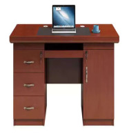 林帝尔办公桌1.6米长颗粒板+木皮+喷漆