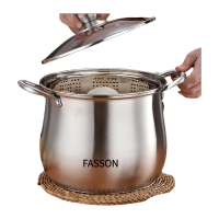 君需 汤锅304不锈钢加厚复底家用商用大汤锅煲汤拉面熬粥蒸煮炖锅大容量高汤锅电磁炉燃 特厚复底24cm(食品级)