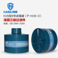 海固(HAI GU) 自吸过滤式防毒面具过滤件 三级滤毒罐 P-B/E/K/H2S-3 单个装