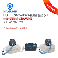 海固(HAI GU) 彩屏智能型 电动送风式长管呼吸器 HG-DHZK20AH6.0A 全面罩2人套装