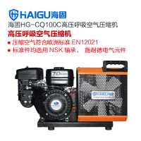海固(HAIGU)HG-CQ100C 高压呼气空气压缩机 正压式空气呼吸充气泵 汽油机 100L/min