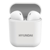 HYUNDAI现代i12TWS蓝牙耳机真无线双耳运动耳机 半入耳式苹果华为荣耀oppo小米安卓通用白色
