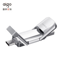 爱国者(aigo)U393 128G高速固态U盘 USB3.1 Type-C双U口