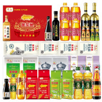 金龙鱼“福遇锦鲤”1288型(9544ml+9500g)大礼包调味品礼盒 员工福利