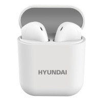 HYUNDAI现代 i12蓝牙耳机真无线双耳运动耳机 半入耳式苹果华为荣耀oppo小米安卓通用白色