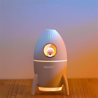 沃品(WOPOW)HM11火箭兔加湿器迷你卧室办公桌面创意轻音小型空气氛围灯加湿器 白色f