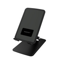 沃品WOPOW 桌面支架可折叠防滑360度旋转直播看剧学习便携适用于手机平板VB21 黑色 f