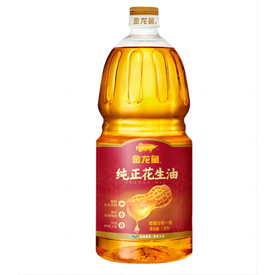 金龙鱼 纯正花生油1.8L 物理压榨一级 炒菜食用油 1桶 f