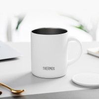 膳魔师(THERMOS)保温杯茶杯340ml不锈钢情侣带盖简约马克咖啡杯水杯子JDG-351 f